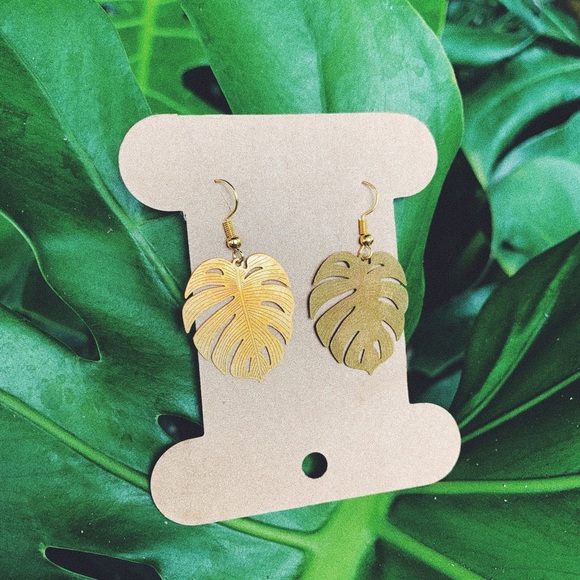 Jewelry - MONSTERA LEAFS EARRINGS🌴